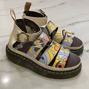 Dr. Martens Multicolor Floral Sandals